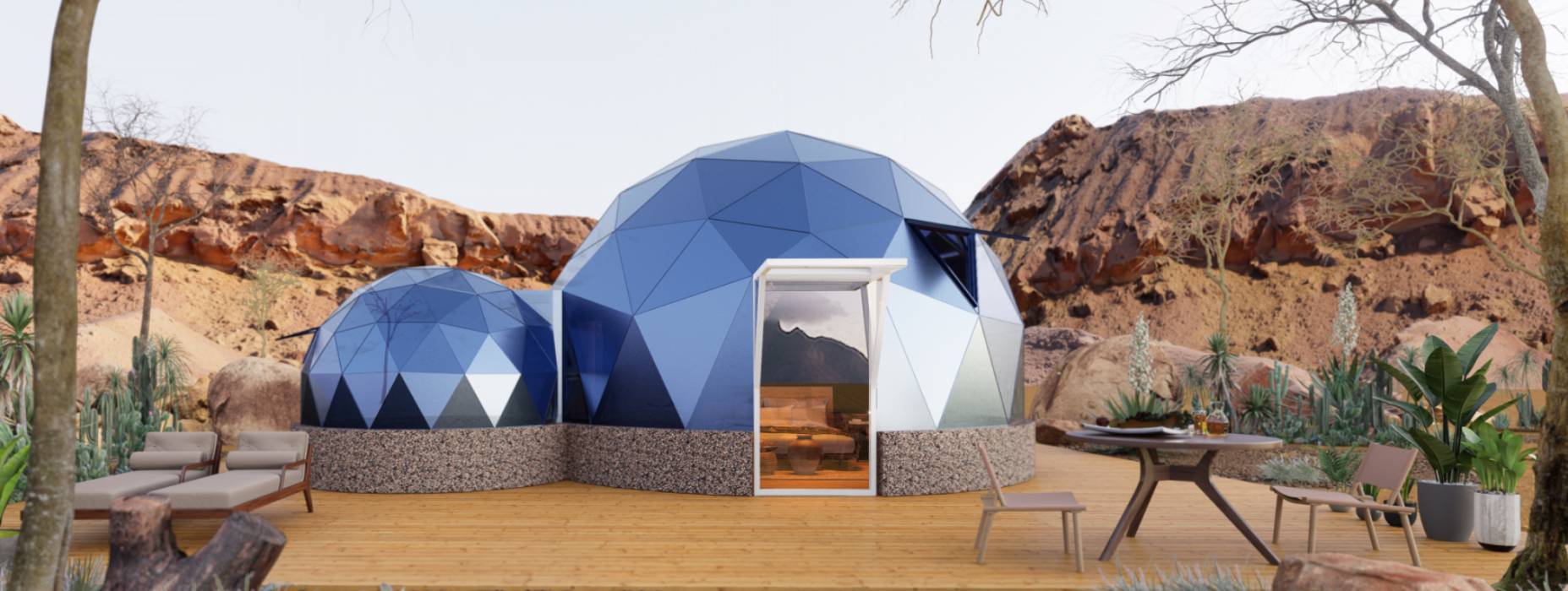 高青县球形智能光伏玻璃星空房